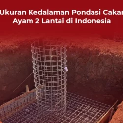 Ukuran Kedalaman Pondasi Cakar Ayam 2 Lantai di Indonesia